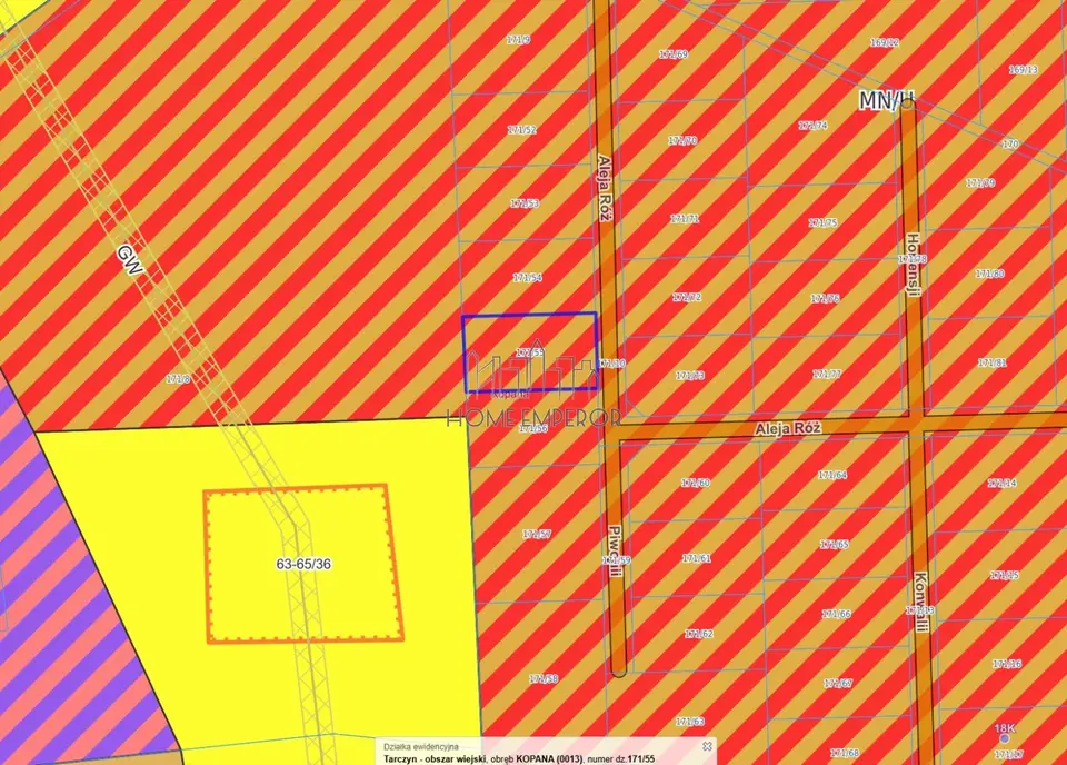 Działka budowlana i inwestycyjna 800 m², Kopana