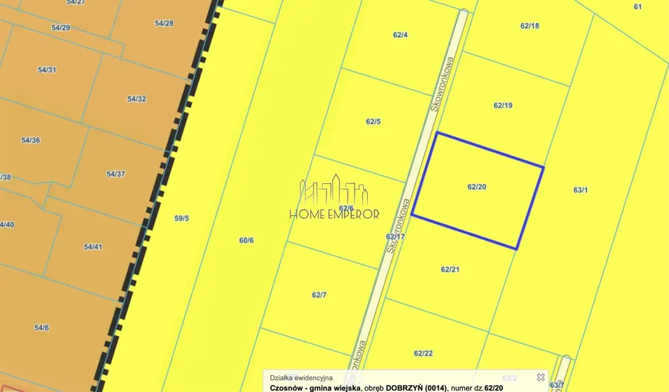 Działka rolna 1 100 m², Dobrzyń