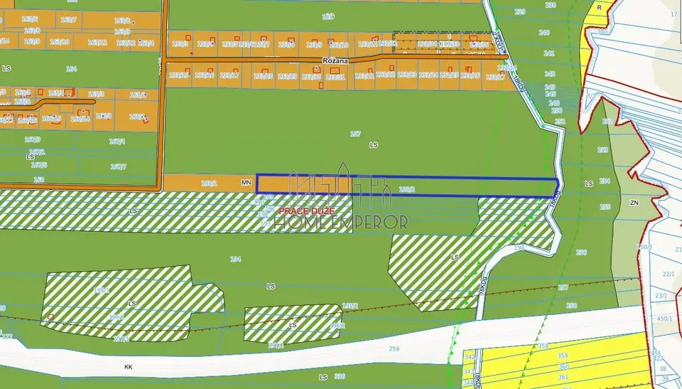 Działka budowlana 1,15 ha, Prace Duże