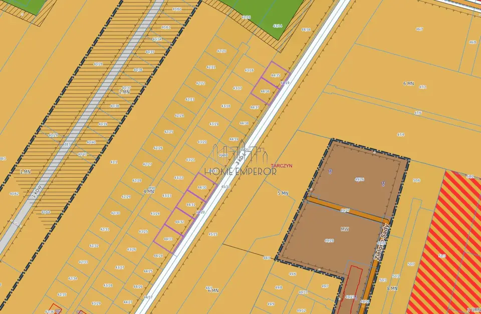 Działka budowlana i inwestycyjna 873 m², Tarczyn