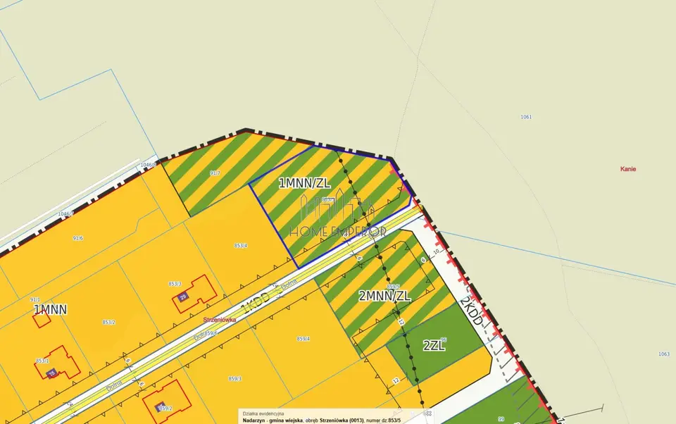 Działka budowlana 3 145 m², Strzeniówka
