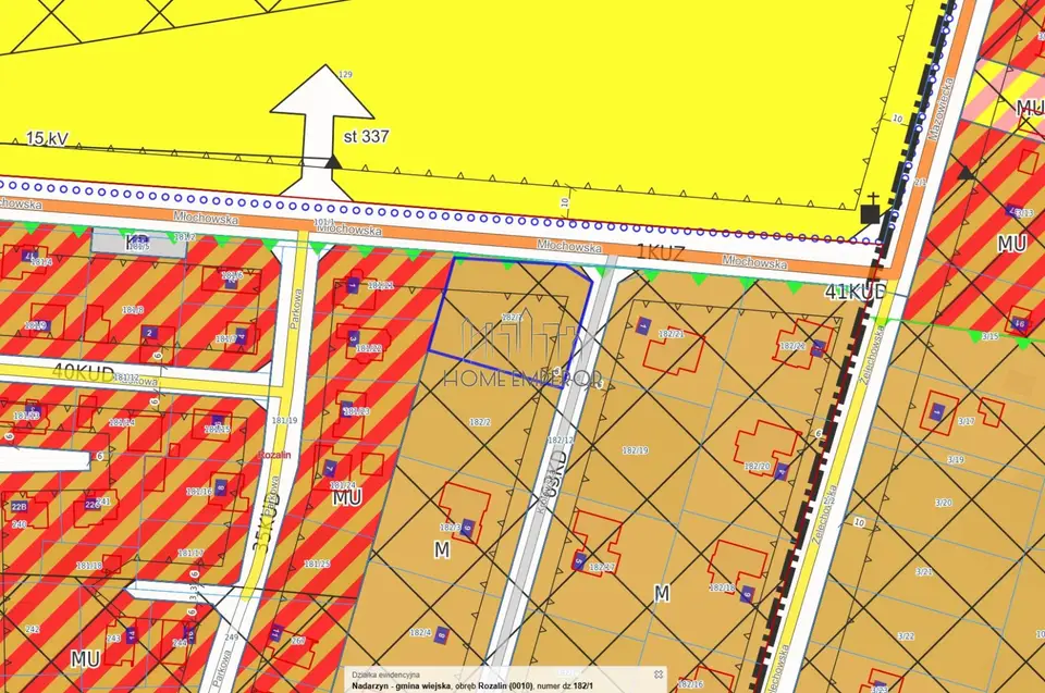 Działka budowlana 1 500 m², Rozalin
