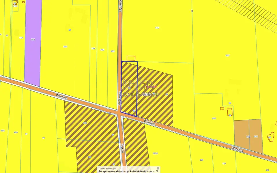 Działka budowlana 5 100 m², Suchodół