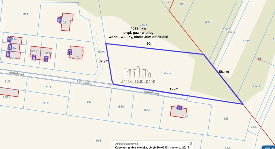 Działka budowlana 4 000 m², Kobyłka