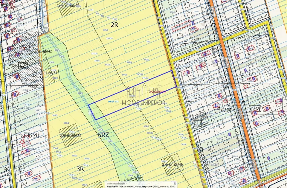 Działka rolna 8 202 m², Jazgarzew