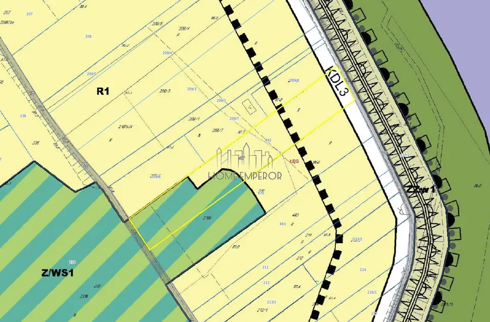 Działka rolna 3 900 m², Łęg