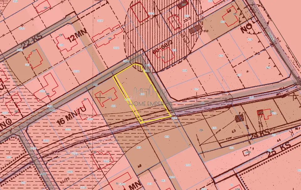 Działka budowlana i inwestycyjna 1 861 m², Parcela-Obory