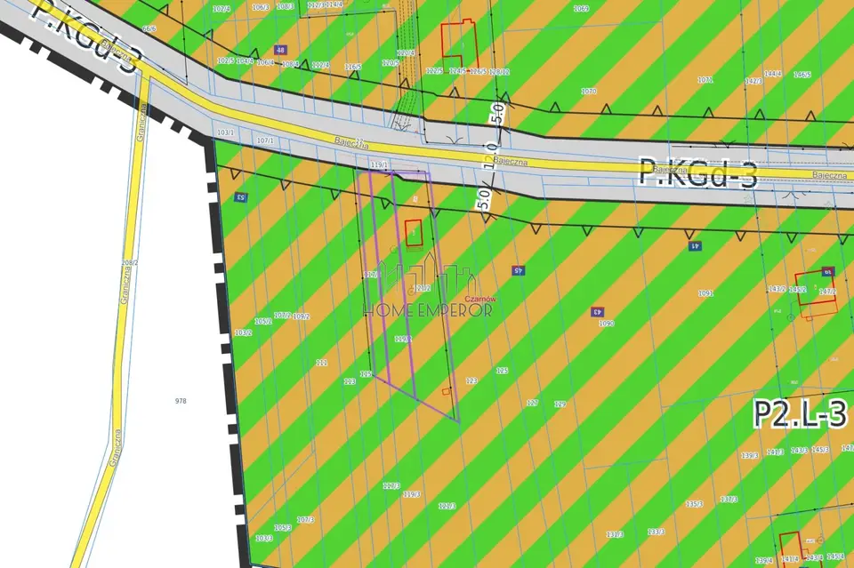 Działka budowlana i rekreacyjna 657 m², Czarnów