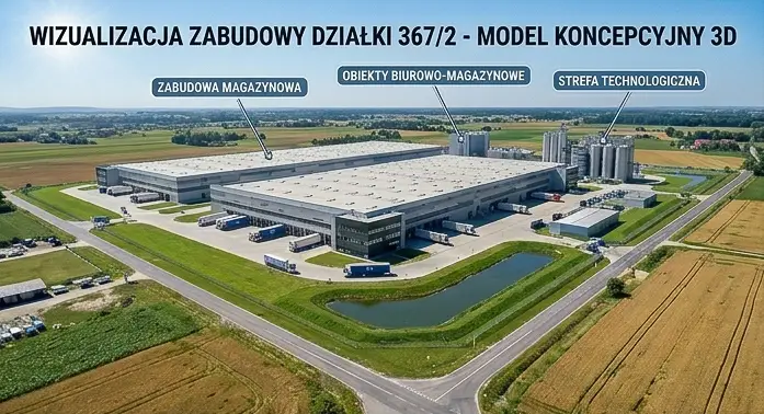 Działka inwestycyjna 3,39 ha, Złotniki