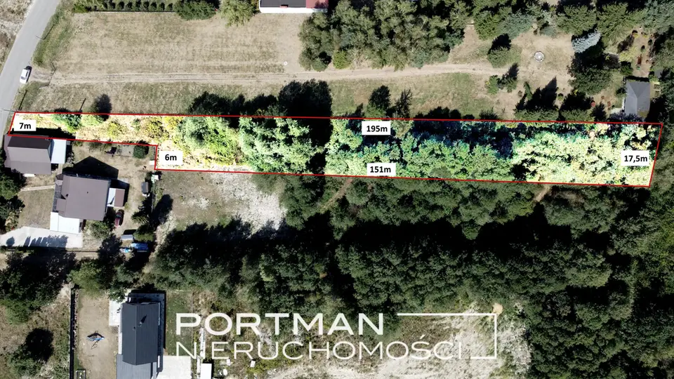 Działka budowlana 2 831 m², Dyzin