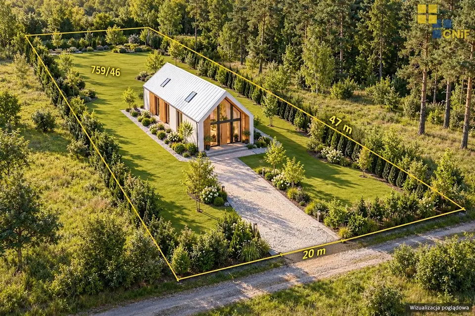 Działka budowlana 940 m², Wancerzów