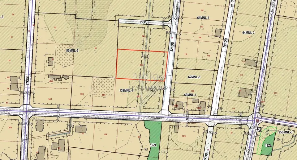 Działka budowlana 3 279 m², Warszawa, Wawer