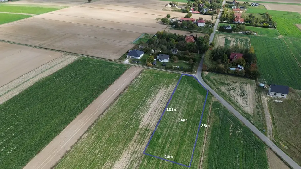 Działka budowlana 2 400 m², Jabłonna Pierwsza